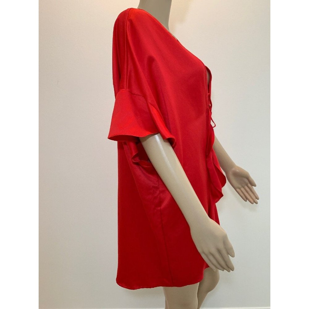 NWT Victorias Secret Kimono Robe One Size Red Love Open Front - Picture 3 of 10